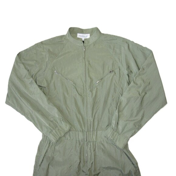 NWT Minimalist by Tamara Davydova Amelia in Olive Nylon Flight Suit Jumpsuit S - Picture 5 of 7